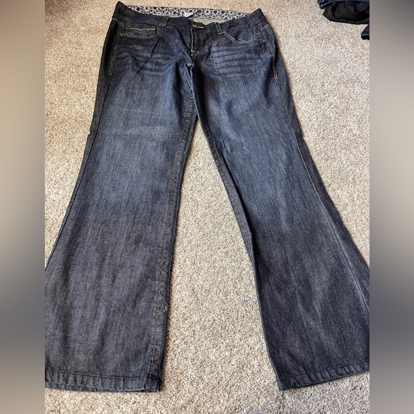 Jessi L mid rise, relaxed fit boot, cut jeans with stretch size 18 long - Picture 1 of 6